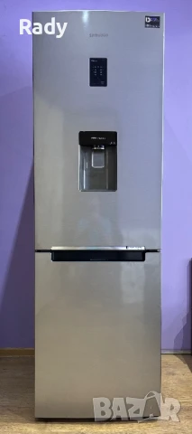 Хладилник с долен фризер Samsung, диспенсър и инверторен компресор, снимка 2 - Хладилници - 50686656