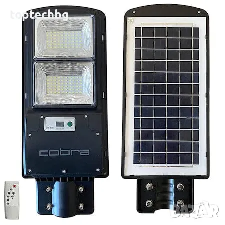 Соларна лампа Cobra Pro 800W - улична 5бр, снимка 2 - Соларни лампи - 49213836