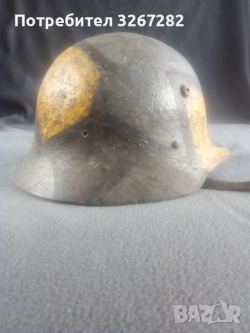 Каска,Шлем,Военен,Камуфлаж,Маскировъчен, снимка 8 - Антикварни и старинни предмети - 52385724