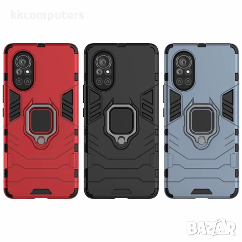 Huawei nova 8 5G Удароустойчив Finger Ring Калъф и Протектор, снимка 4 - Калъфи, кейсове - 50659799
