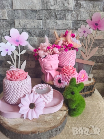 Ръчно изработени керамични сувенири със свещи , снимка 2 - Декорация за дома - 54006342