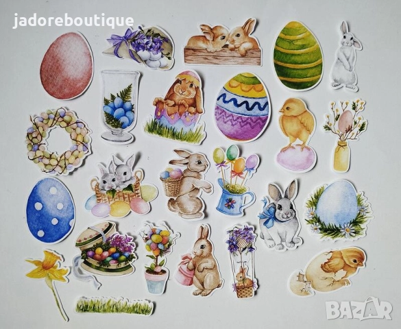 Дизайнерски стикери за скрапбук Пролет/ Великден различни видове, снимка 13 - Други - 48903618