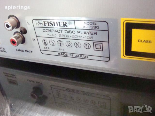 CD player "Fisher AD-530"- за ремонт или за части., снимка 6 - CD дискове - 45650617