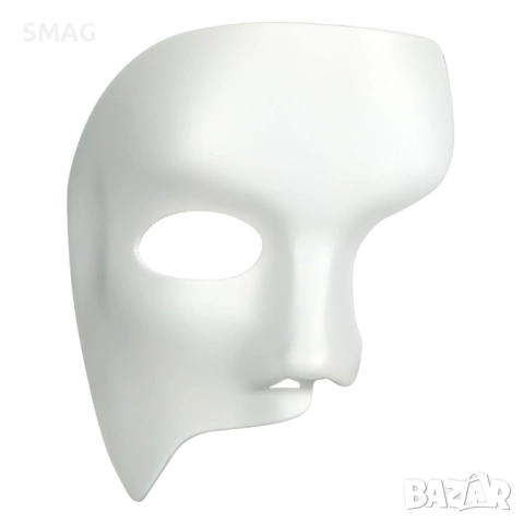 Хелоуин / Halloween маска наполовин бяла Фантом_1123483
