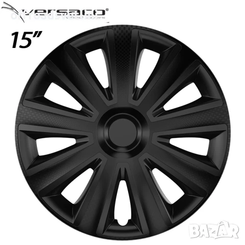 4 Броя Тасове за джанти 15'' Versaco Carbon Aviator - Black