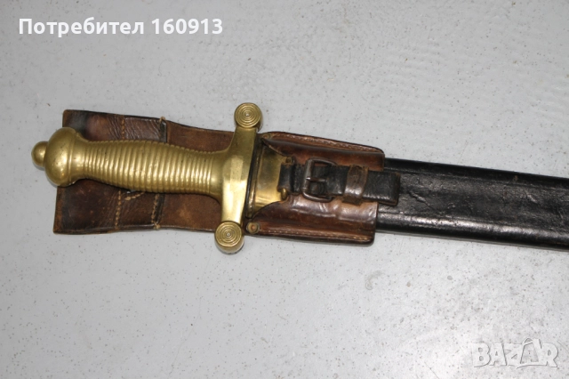 Швейцарски Пионерски Тесак М1842 с Трион. Немска маркировка SOLINGEN, снимка 3 - Антикварни и старинни предмети - 51442403