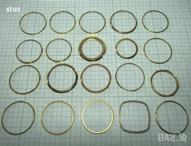 Рамки за стъкла на ръчни часовници, сет 20 бр.