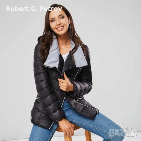 Ново дамско зимно яке с колан