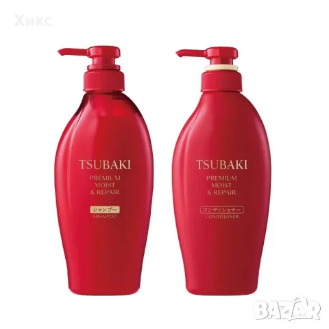 TSUBAKI Premium Moist & repair Shampoo & Conditioner, шампоан и балсам за увредена коса, японска, снимка 3 - Продукти за коса - 49025657