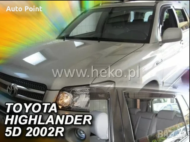 Ветробрани за TOYOTA HIGHLANDER (USA) (2001-2007) 4бр. предни и задни Неко