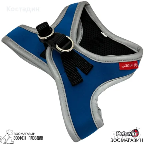 Нагръдник за Куче - XS, S, M, L размер - Синя разцветка- Soft Elastic Reflective Vest- Pet-Interest, снимка 2 - За кучета - 50122312