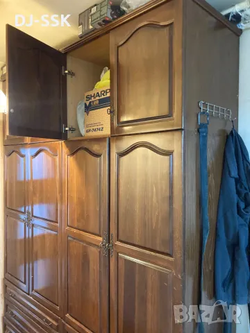 4-Крилен Гардероб с надстройка  190-СМ Х 240-см Х 60-смм  RETRO VINTAGE LOOK  , снимка 8 - Гардероби - 50051911