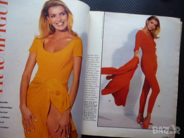 Burda 3/92 списание кройки модели мода дрехи рокли дамски цветя шарени, снимка 2 - Списания и комикси - 50376533