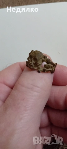 Оригинал "Bandenkampf",WW2,SS,немски пръстен, снимка 3 - Антикварни и старинни предмети - 53091152