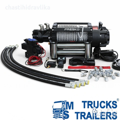 Хидравлична лебедка със стоманено въже PRESKO MAMMOTH 15.0H