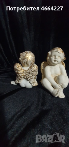 Винтидж фигурки ангелчета( херувими) -комплект от 2 бр., снимка 2 - Антикварни и старинни предмети - 54092000