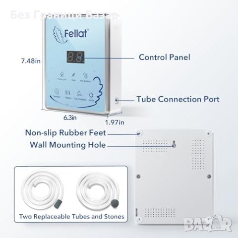 Нов Преносим озонатор за въздух FELLAT 600mg/h за премахване на миризми, снимка 5 - Други стоки за дома - 46507040