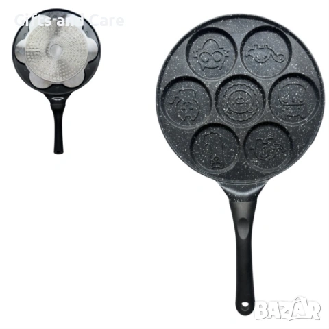 Тиган за палачинки усмихнати лица или животни , снимка 3 - Съдове за готвене - 53925925