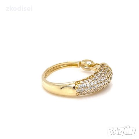 Златен дамски пръстен 3,13гр. размер:54 14кр. проба:585 модел:23072-4, снимка 2 - Пръстени - 45118623