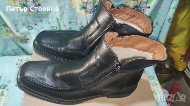 Топли мъжки боти от естествена кожа Hush Puppies №41, снимка 5 - Мъжки боти - 48752194