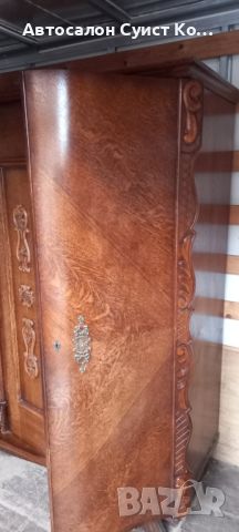 гардероб с дърворезба, снимка 10 - Гардероби - 45530352