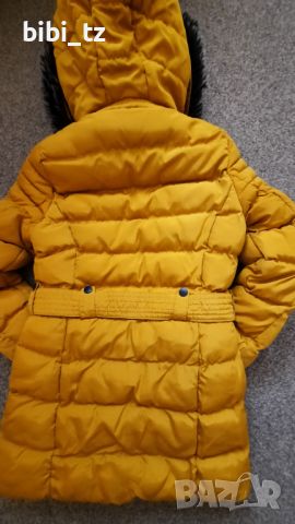Дебело зимно яке цвят горчица, снимка 2 - Детски якета и елеци - 45221363