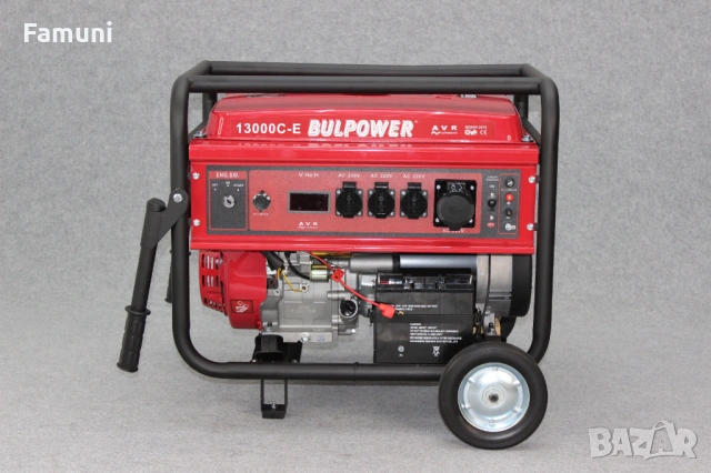 ТРИФАЗЕН Генератор За Ток 10kW+АТС ТАБЛО - Бензин, снимка 4 - Генератори - 53015562