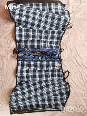 XL Син сатенен корсет с кожа / лак /, снимка 12 - Корсети, бюстиета, топове - 53897882