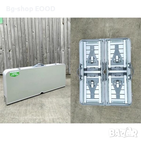 ПРОМО!! Сгъваема маса и столове, за 4 души, За пикник и къмпинг, Алуминиева , снимка 4 - Маси - 53879267