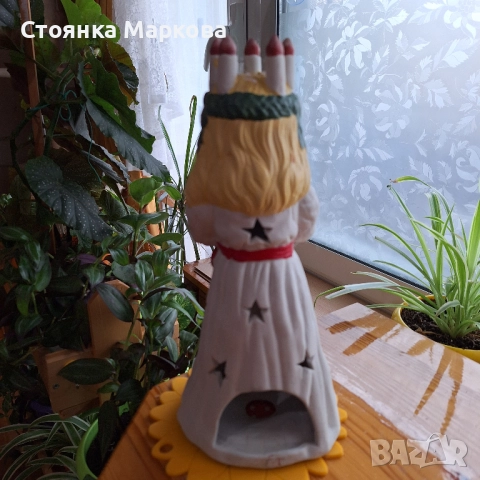 Голям Коледен свещник-ангел, снимка 4 - Коледни подаръци - 52654703