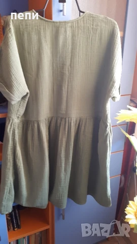 Уникална дамска рокля от памук -Л -Размер, снимка 4 - Рокли - 50726772