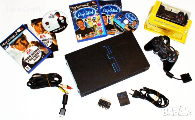 PS2 Fat PlayStation 2 + подарък 6 игри