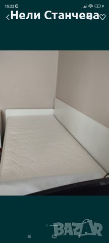 Единично легло с две подвижни чекмеджета и матрак 90/200, снимка 5 - Спални и легла - 46433998