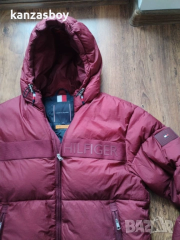 tommy hilfiger regular fit bordo - дебело мъжко яке М, снимка 5 - Якета - 53328352
