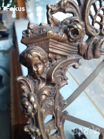 Страхотна барокова бронзова рамка за снимка, снимка 3 - Антикварни и старинни предмети - 53363971