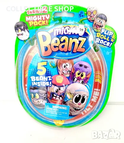 Mighty Beanz  5 броя бобчета, снимка 1 - Други игри - 48112304