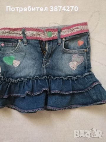 Детска дънкова пола от H&M за 3-4 годишно момиче