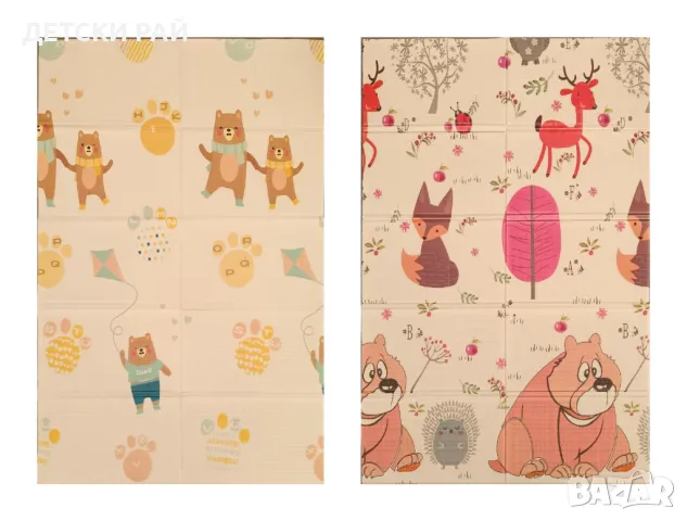 Двулицево сгъваемо килимче 120/180, снимка 4 - Други - 49907064