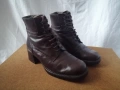 Robin Rose №39 италиански дамски боти естествена кожа в кафяв цвят - със среден ток и квадратен връх, снимка 2