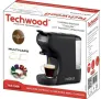 Кафемашина 2в1Techwood TCA-196N, 19бара/1450W, Черен + Приставка за Мляно кафе, снимка 3