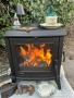 Френска чугунена печка на дърва 10кW , снимка 1
