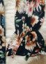 РАЗКОШНА тъничка тъмносиня рокля с остро деколте на цветя - Л/ХЛ размер, снимка 2