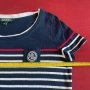 Дамска блуза на райета Lauren Ralph Lauren размер M памук синьо и бяло, снимка 3