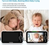 Чисто нов бебефон HelloBaby HB6550 Pro – 5" дисплей и въртяща се камера (Без WiFi) , снимка 6