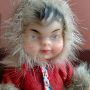 Винтидж ескимоска кукла K.Schrickel 10.5 см, снимка 12