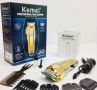 Професионална акумулаторна машинка с приставки за подстригване на коса и брада Kemei KM-1977+PG