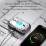 Смарт безжични слушалки TWS EM-M41, Bluetooth 5.2, LED дисплей, СИВО, снимка 4