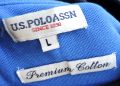 U.S.POLO ASSN Premium Cotton - Мъжка  черна тениска с яка размер L, снимка 11