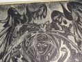 Кр. ЗАГОРОВА - ПОЕЗИЯ Оригинална ГРАФИКА 1989г. ТУШ Рисувана на Ръка с Перо ПОДПИСАНА !, снимка 3