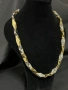 латен синджир от бяло и жълто злато – масивен модел, снимка 1